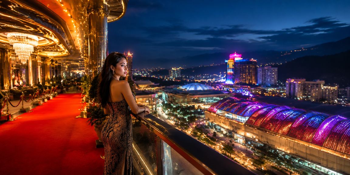 Suasana pertaruhan di Genting Highlands dengan gaya Melayu dan paparan permainan meja fm24