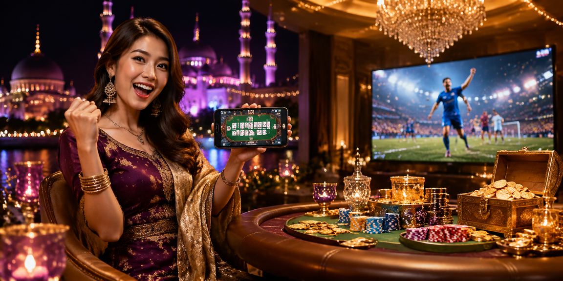 Permainan rummy di Putrajaya dengan pakaian tradisional Melayu